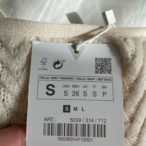Zara cable-knit short dress